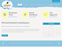 Tablet Screenshot of penguinsearlylearning.co.nz